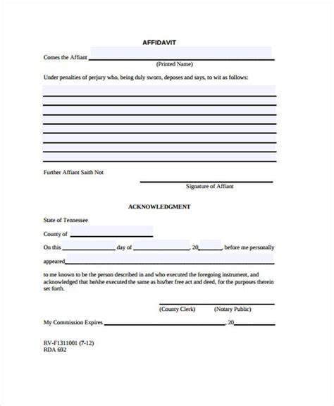 FREE 15+ Sample Affidavit Forms in PDF Word Excel