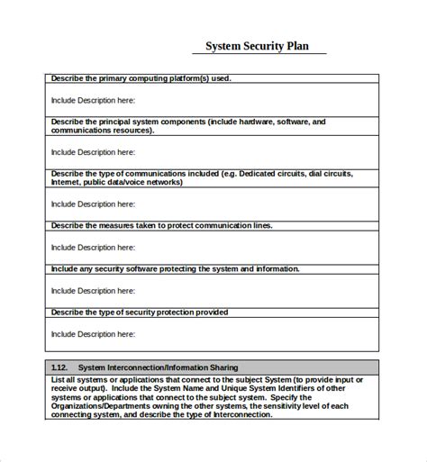 FREE 15+ Sample Security Plan Templates in PDF MS Word Google Docs Pages