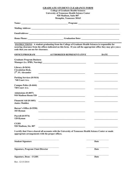 FREE 15 Student Clearance Forms in PDF MS Word