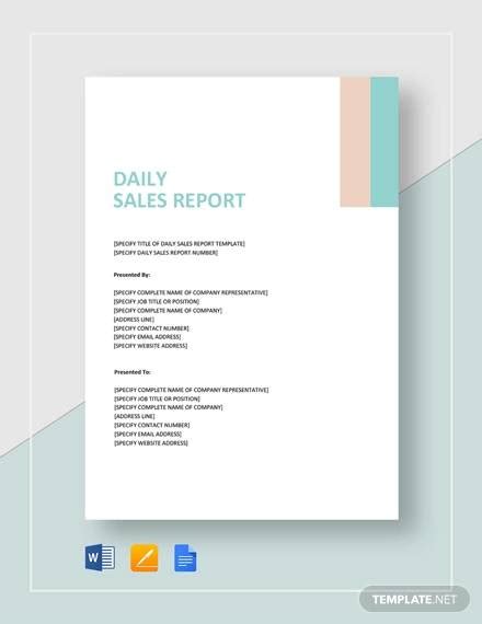 FREE 16+ Sales Report Samples in Google Docs MS Word Apple Pages PDF