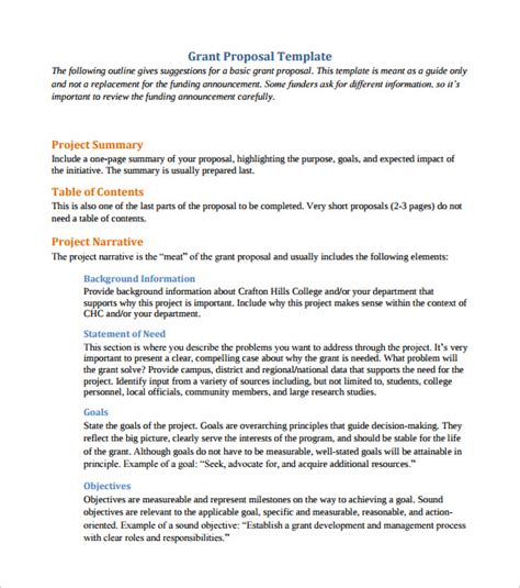 FREE 16+ Sample Grant Proposals in PDF MS Word Pages Google Docs