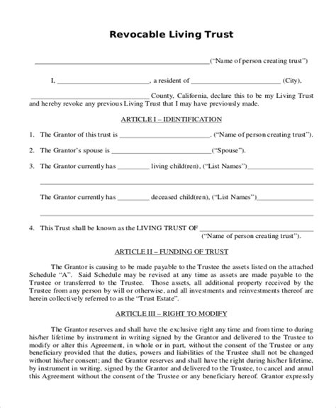 FREE 16+ Sample Will and Trust Forms in PDF MS Word