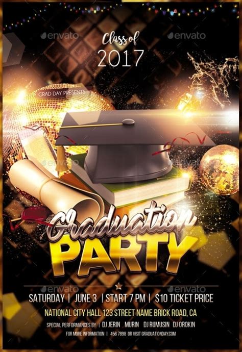 FREE 17+ Graduation Flyer Designs in MS Word PSD AI InDesign MS Word Pages Publisher