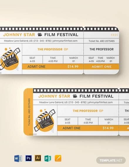 FREE 17+ Sample Blank Ticket Templates in AI InDesign MS Word