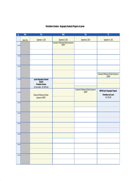 FREE 17+ Schedule Examples in Excel Examples