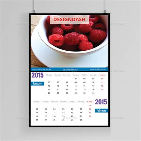FREE 18+ Business Calendar Designs in PSD Vector EPS