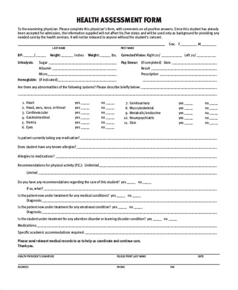 FREE 18+ Sample Health Forms in PDF MS Word Excel