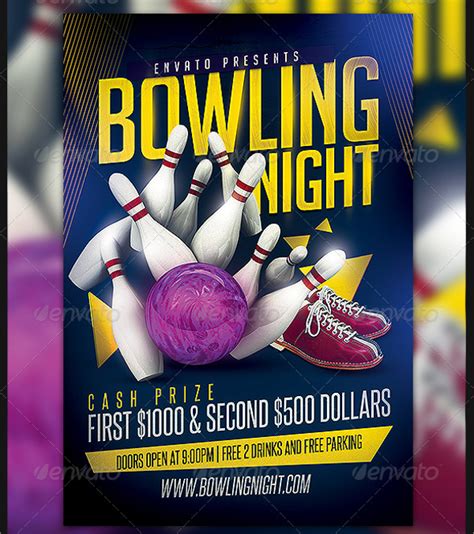 FREE 19+ Bowling Flyer Templates in EPS PSD Publisher InDesign