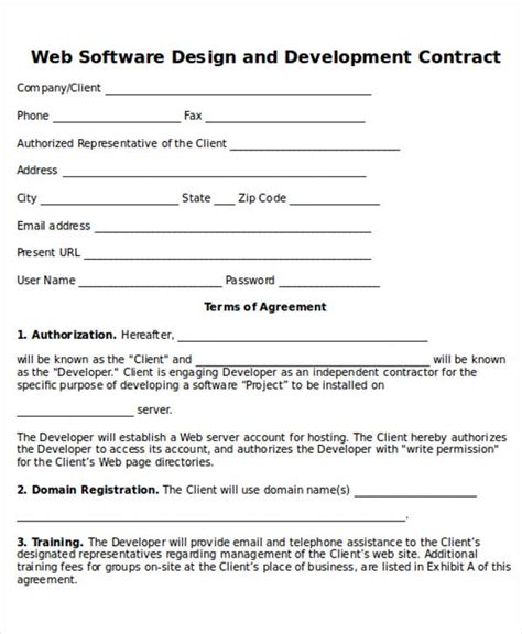 FREE 19+ Contract Samples in MS Word Google Docs Pages PDF