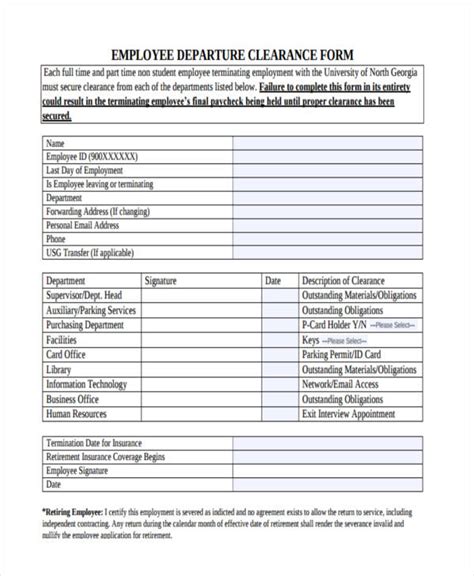 FREE 19+ Employee Clearance Forms in PDF MS Word Excel