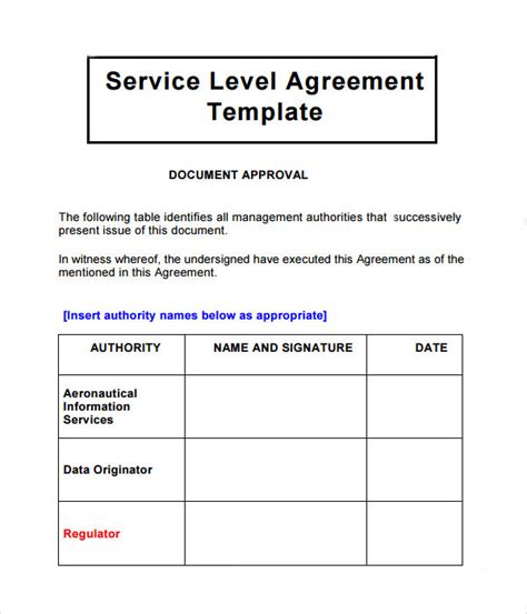 FREE 19+ Sample Service Level Agreement Templates in MS Word PDF