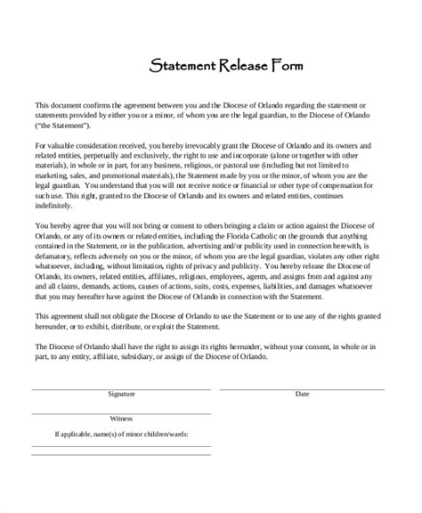 FREE 19+ Sample Statement Forms in PDF MS Excel