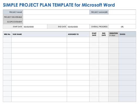 FREE 20+ Work Plan Templates in PDF MS Word