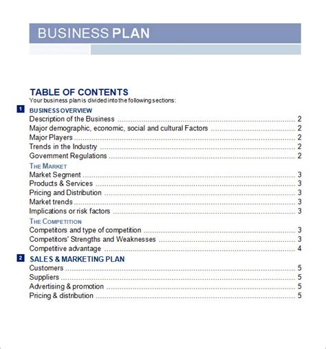 FREE 21+ Business Plan Samples in Google Docs MS Word Apple Pages PDF