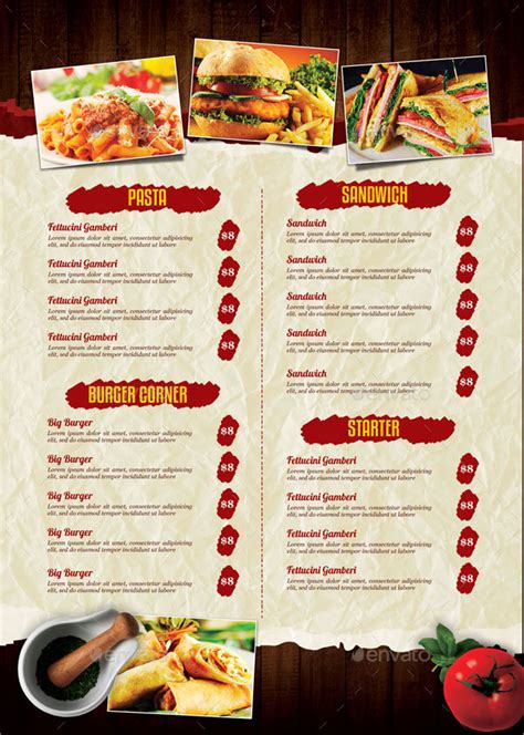 FREE 21+ Menu Flyers in PSD Vector EPS