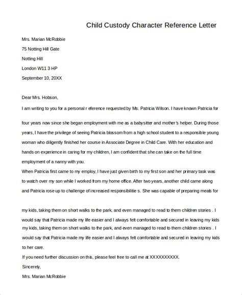 FREE 21+ Sample Character Reference Letter Templates in PDF MS Word