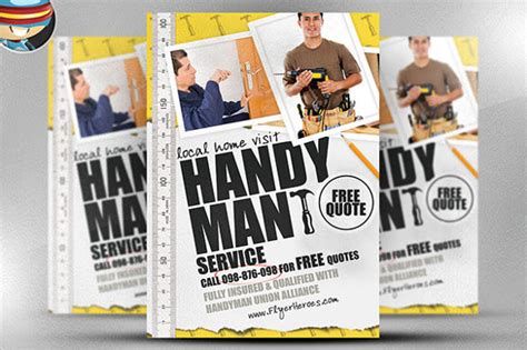 FREE 22+ Beautiful Handyman Flyer Templates in EPS PSD MS Word InDesign Pages Publisher