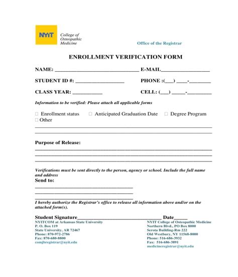 FREE 22+ Enrollment Forms in PDF MS Word Excel