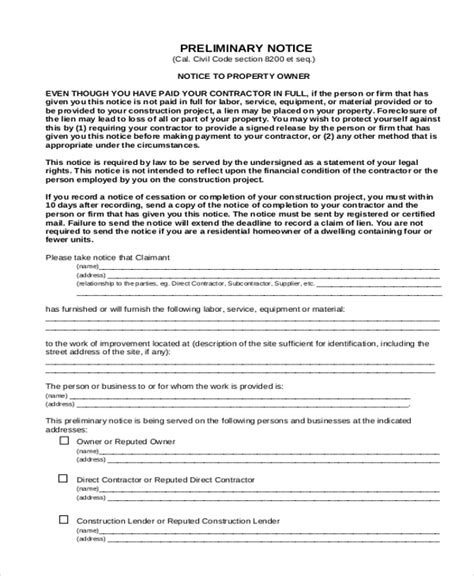FREE 22+ Sample Notice Forms in PDF MS Word