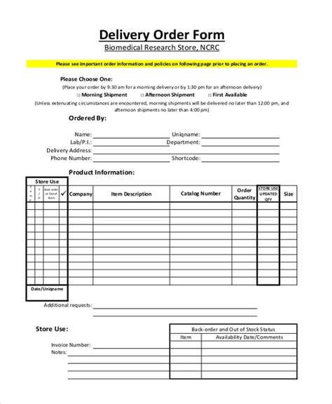 FREE 22+ Sample Order Forms in PDF Excel Word