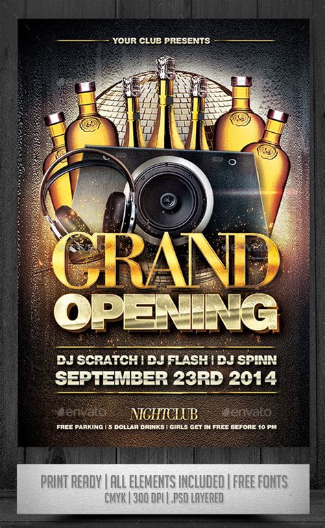 FREE 23+ Fabulous Grand Opening Flyer Templates in AI PSD InDesign