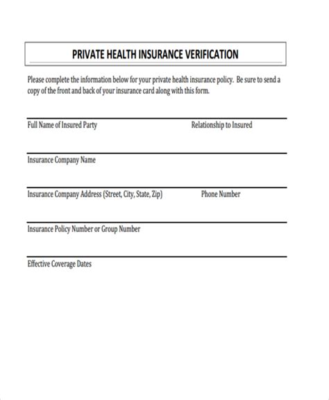FREE 23+ Insurance Verification Forms in PDF