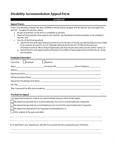 FREE 23+ Sample Disability Forms in PDF Word Excel