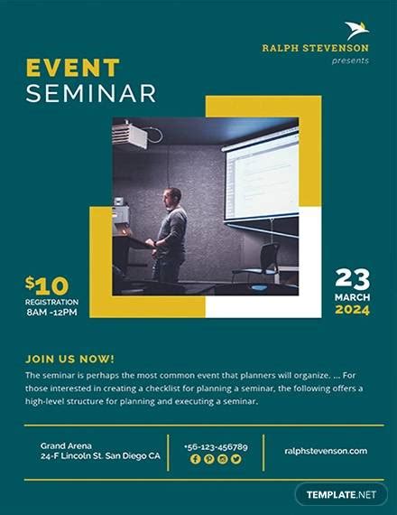 FREE 23+ Seminar Flyers in PSD MS Word AI Publisher Apple Pages InDesign
