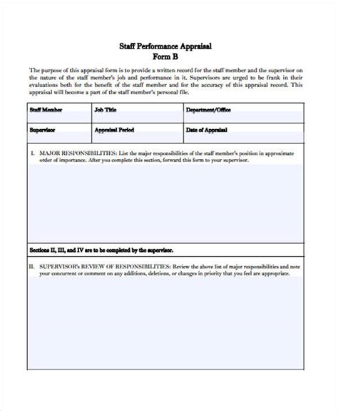 FREE 23+ Staff Appraisal Forms in PDF MS Word Excel