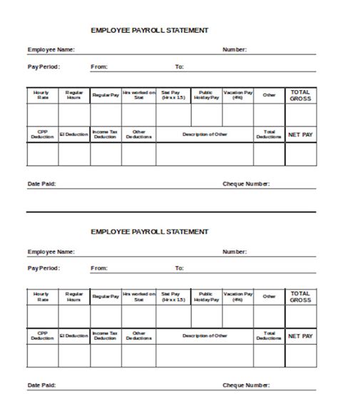 FREE 24+ Employee Statement Forms in PDF Ms Word Excel