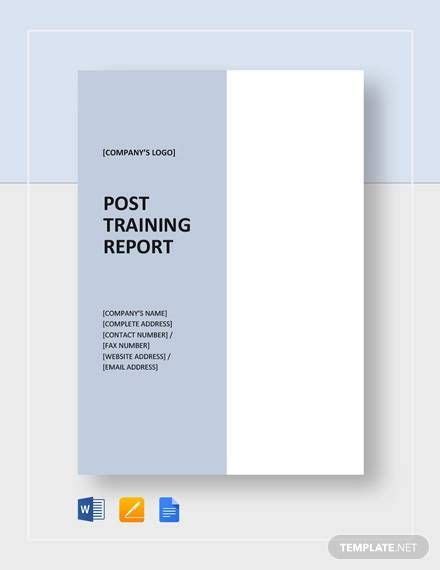 FREE 24+ Sample Training Reports in PDF MS Word Pages