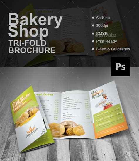 FREE 25+ Bakery Brochure Templates in PSD Vector EPS InDesign MS