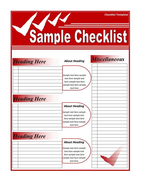 FREE 26+ Printable Checklist Examples in PDF DOC Examples