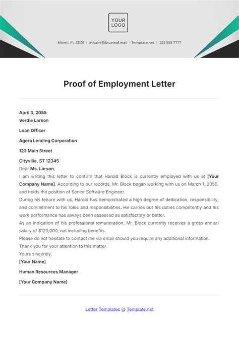 FREE 28+ Job Letter Templates in PDF MS Word