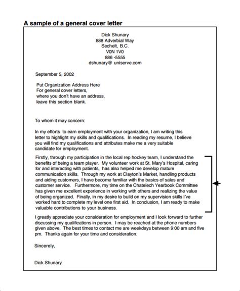 FREE 29+ Sample Cover Letter Example Templates in PDF MS Word