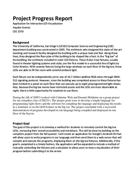 FREE 29+ Sample Project Reports in PDF MS Word Pages Google Docs