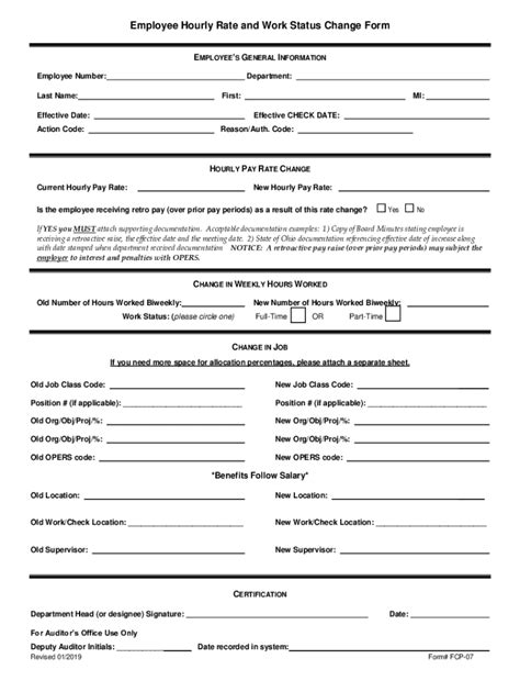FREE 3+ Payroll Change Notice Forms in PDF