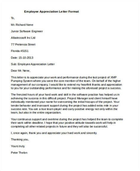 FREE 32+ Appreciation Letter Templates in MS Word PDF