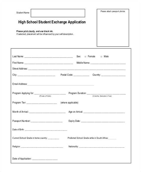FREE 32+ Student Application Forms in PDF MS Word Excel