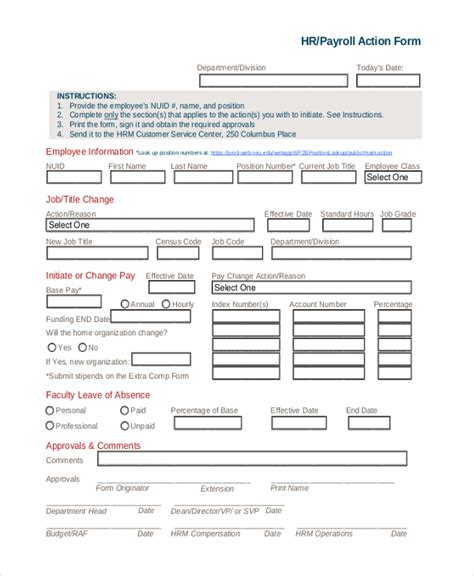 FREE 34+ HR Forms in PDF Excel MS Word