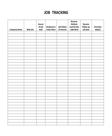 FREE 34+ Tracking Forms in PDF