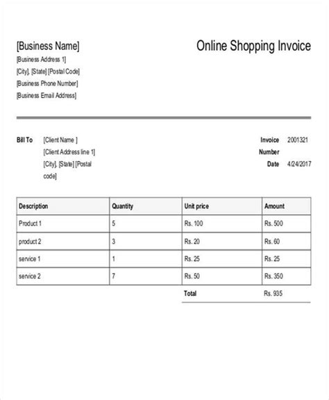 FREE 36+ Invoices in PDF