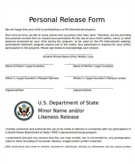 FREE 39+ Sample Release Forms in PDF Excel MS Word