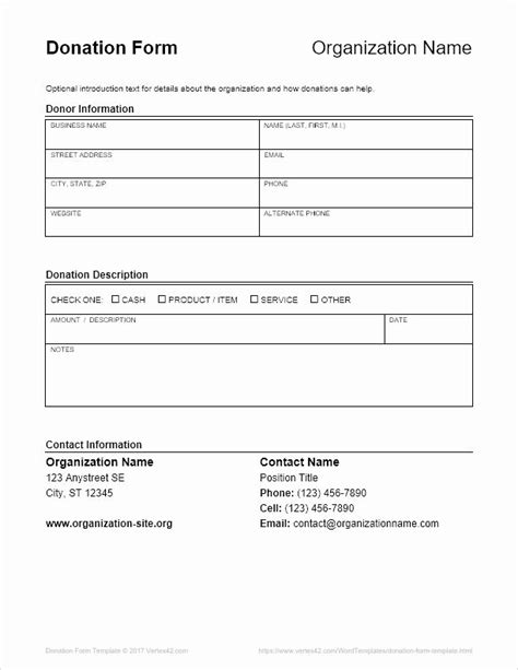 FREE 4+ Nonprofit Donation Forms in PDF MS Word