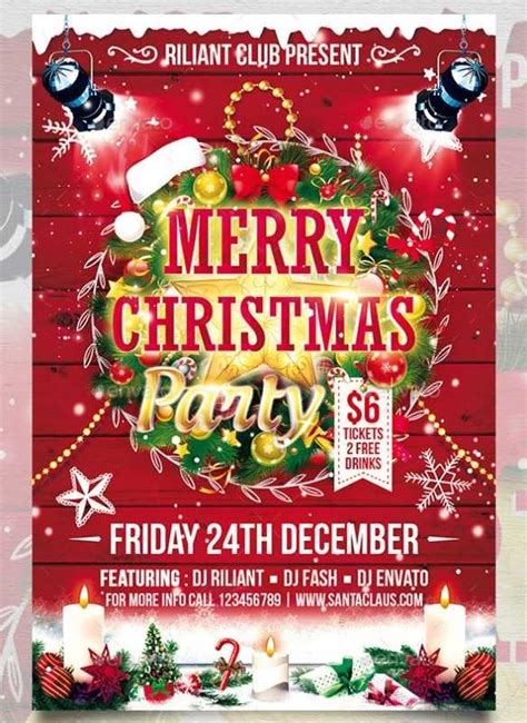 FREE 40+ Christmas Flyers in PSD EPS AI InDesign Pages MS Word Publisher