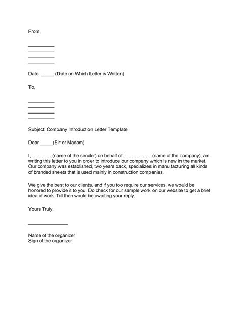 FREE 40+ Introduction Letter Templates in PDF MS Word
