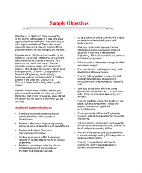 FREE 40+ Sample Objectives in PDF MS Word