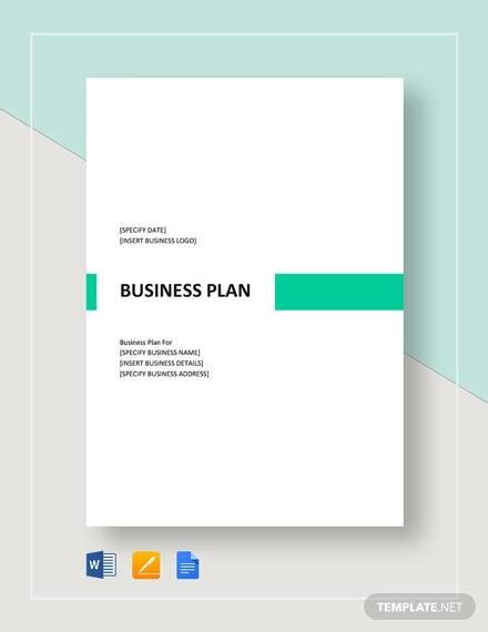 FREE 41+ Sample Business Plan Templates in PDF Google Docs MS Word Apple Pages