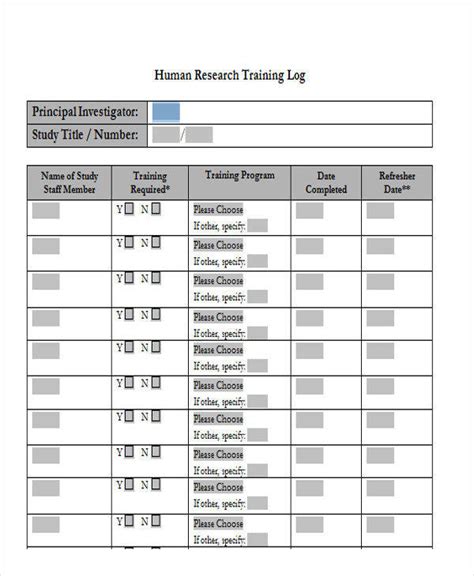 FREE 42+ Log Templates in PDF MS Word