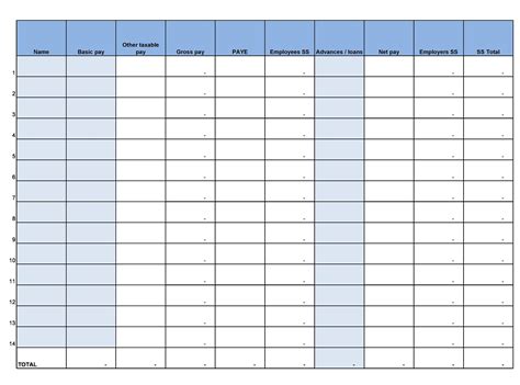 FREE 43+ Printable Payroll Templates in PDF MS Word Excel